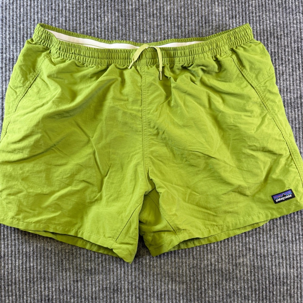 Patagonia Baggies Shorts XL Green 100% Nylon Womens Active Outdoor Casual Wear